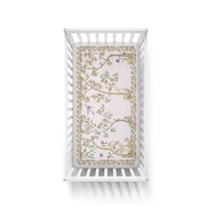 Bloom Pink Fitted Sheet by Atelier Choux