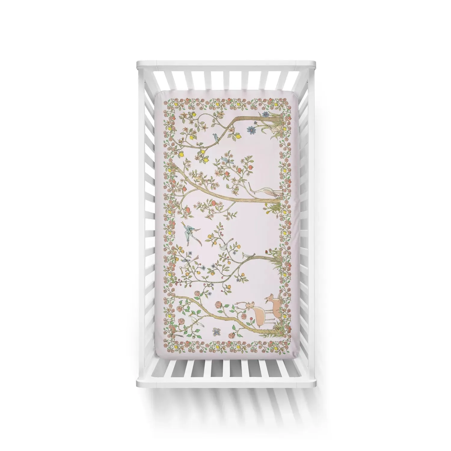 Bloom Pink Fitted Sheet by Atelier Choux