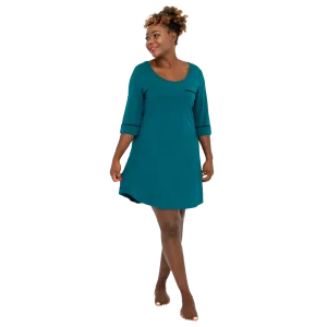 Blue Sky Starlight Bamboo Sleepshirt - Teal