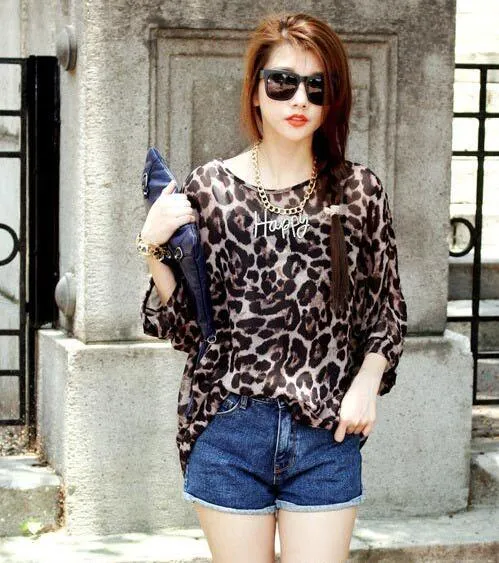 Blusas Summer Tops Plus Size Women Clothing 2017 New Style Batwing Sleeve Women Blouses Floral Print Women's Chiffon Shirts