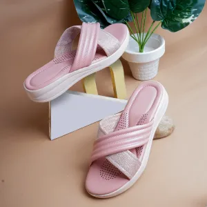 Blush Elegance High Sole Flat - Pink