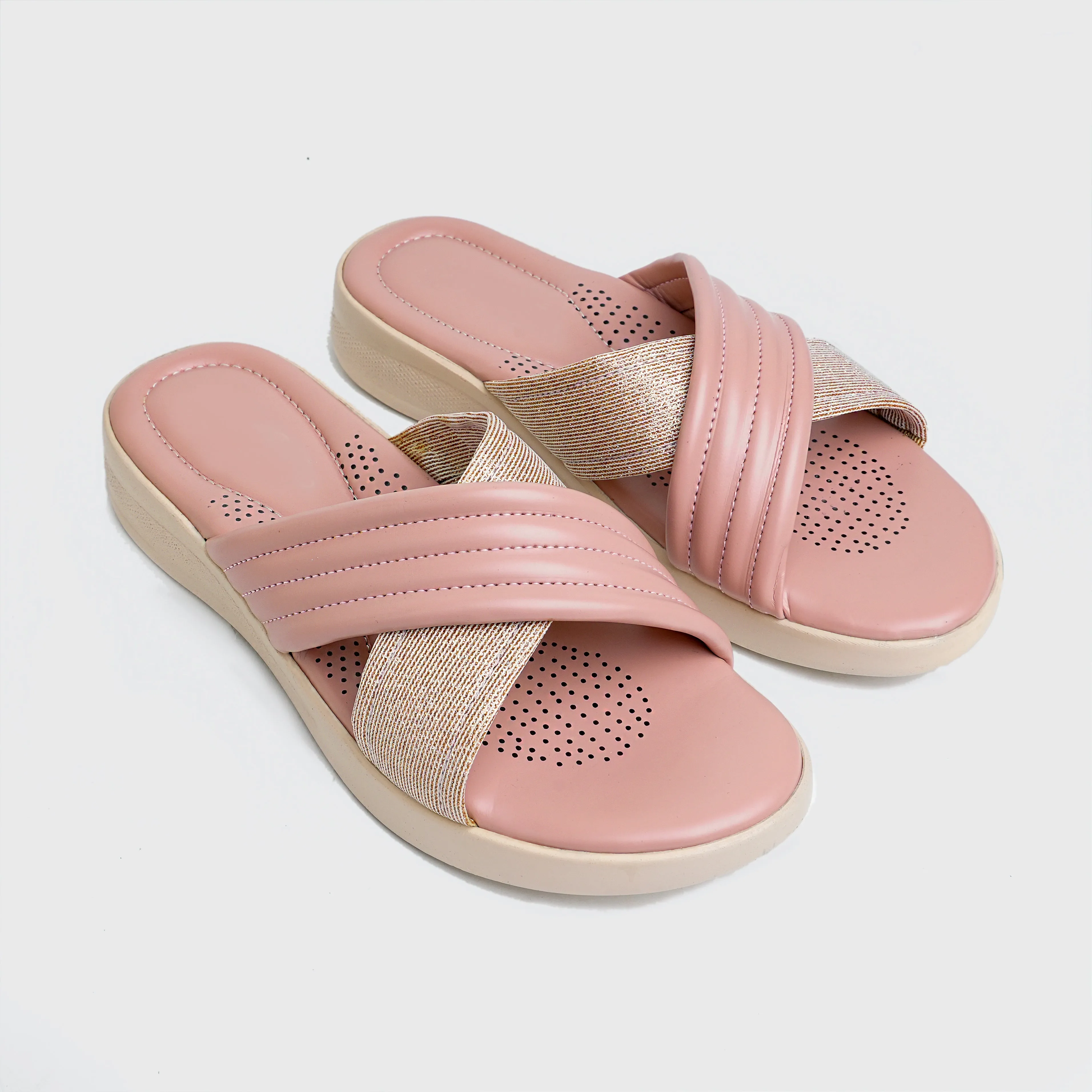 Blush Elegance High Sole Flat - Pink