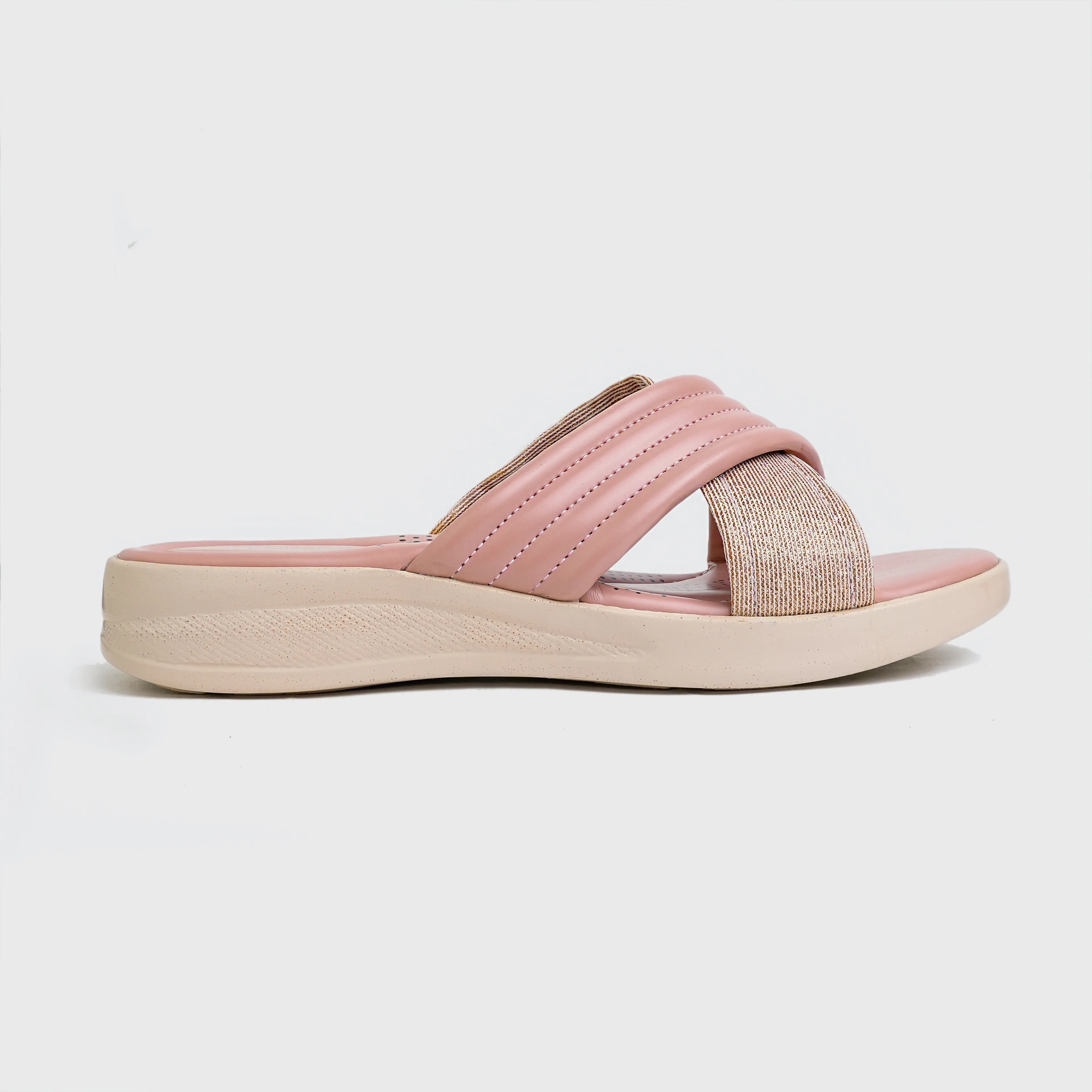 Blush Elegance High Sole Flat - Pink