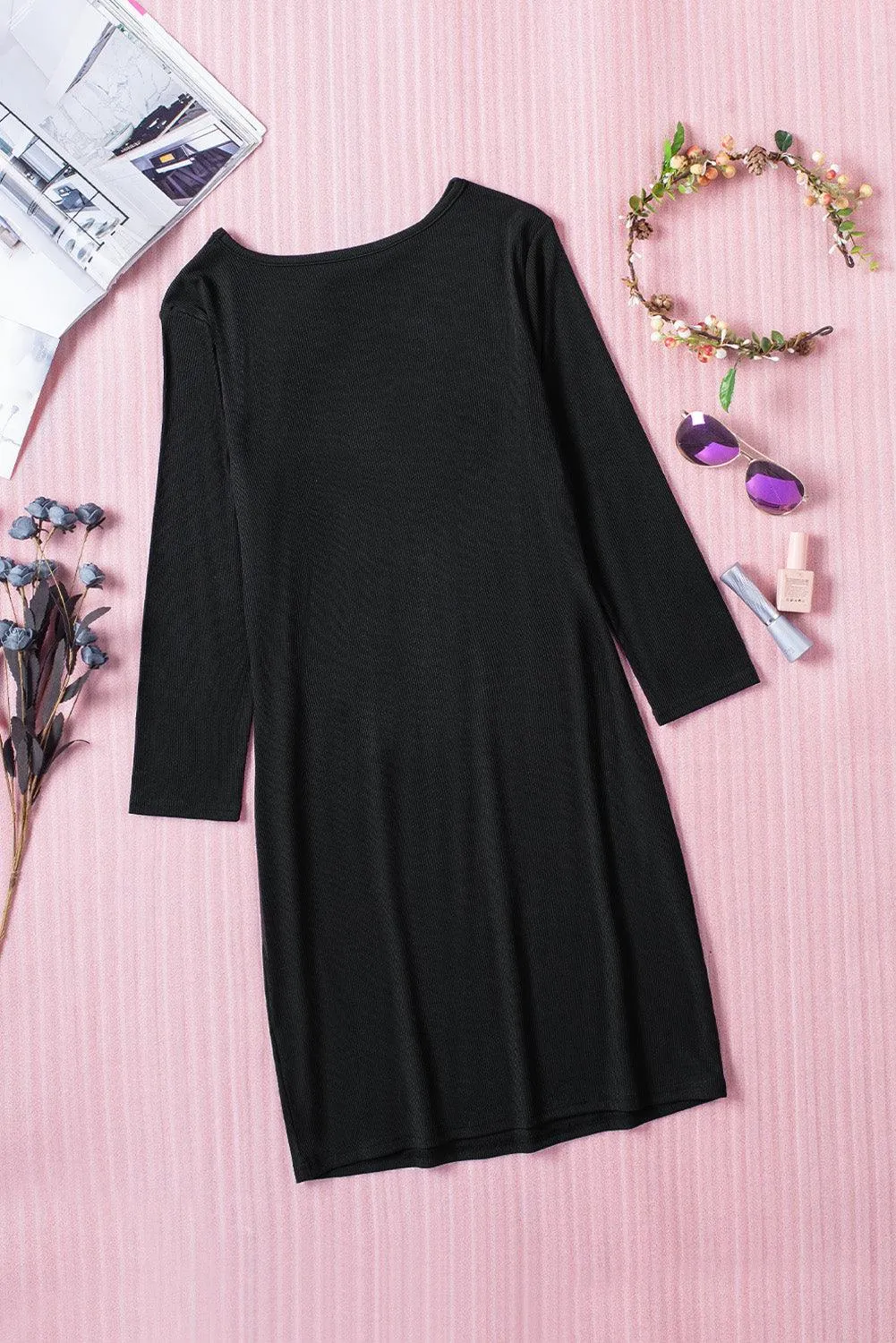 Bodycon Mini Dress with Cut-out