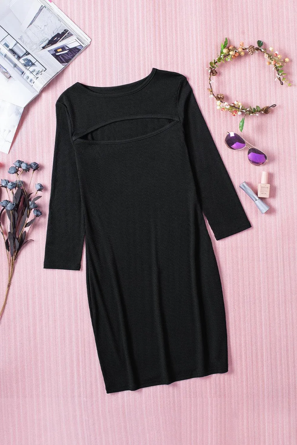 Bodycon Mini Dress with Cut-out