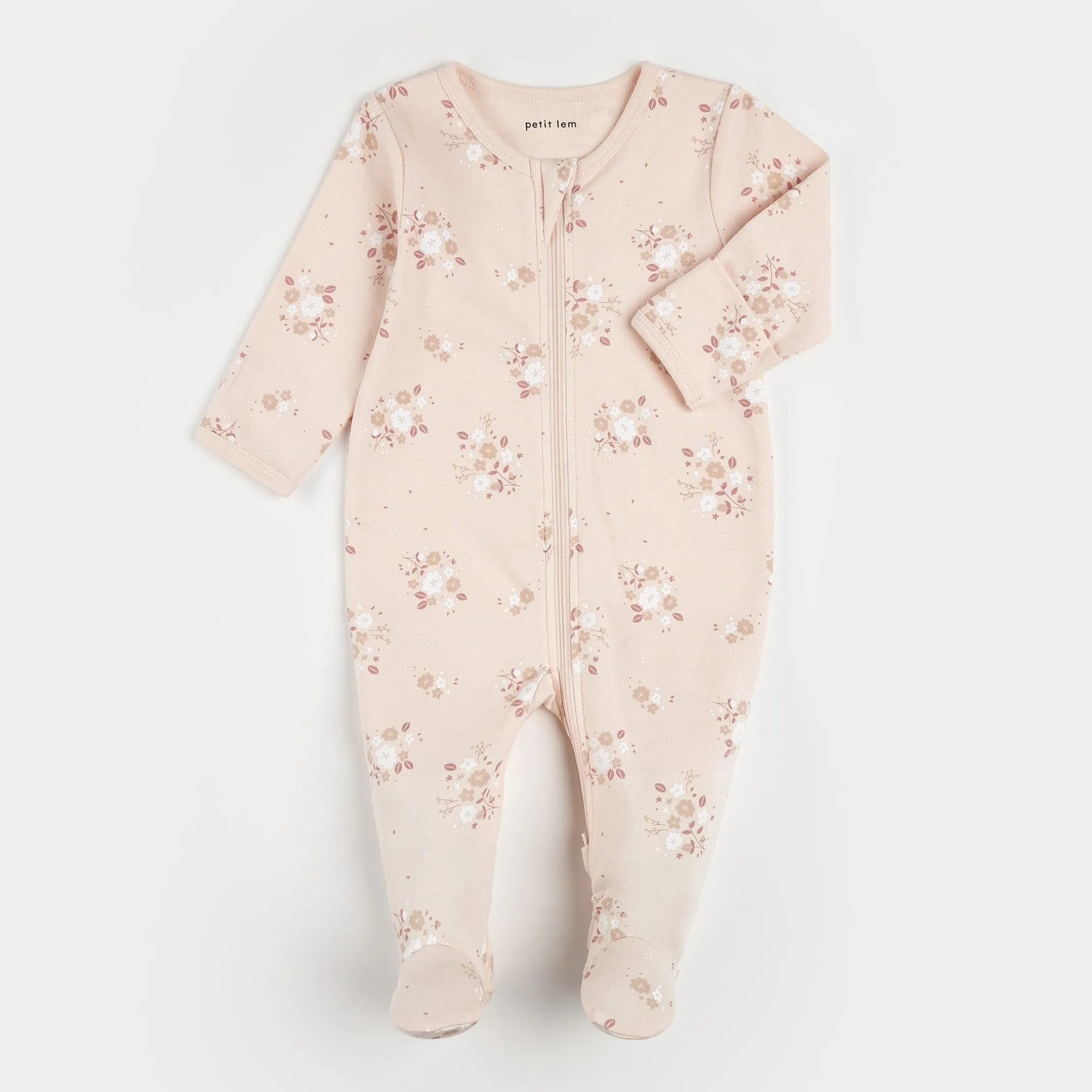 Bouquet Print on Cherry Blossom Pink Sleeper