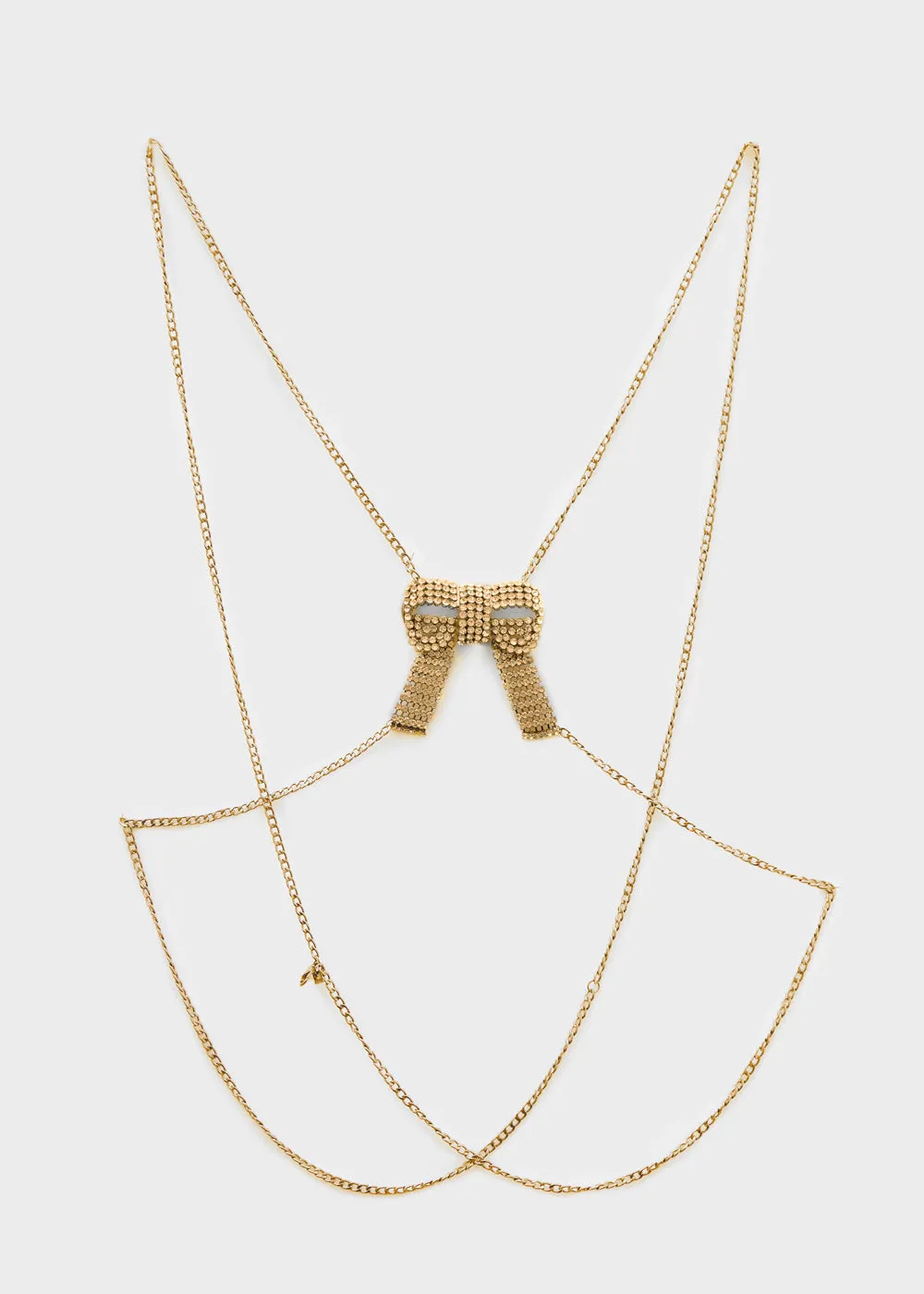 BOW BODYCHAIN IN W/ STONES   COLORS