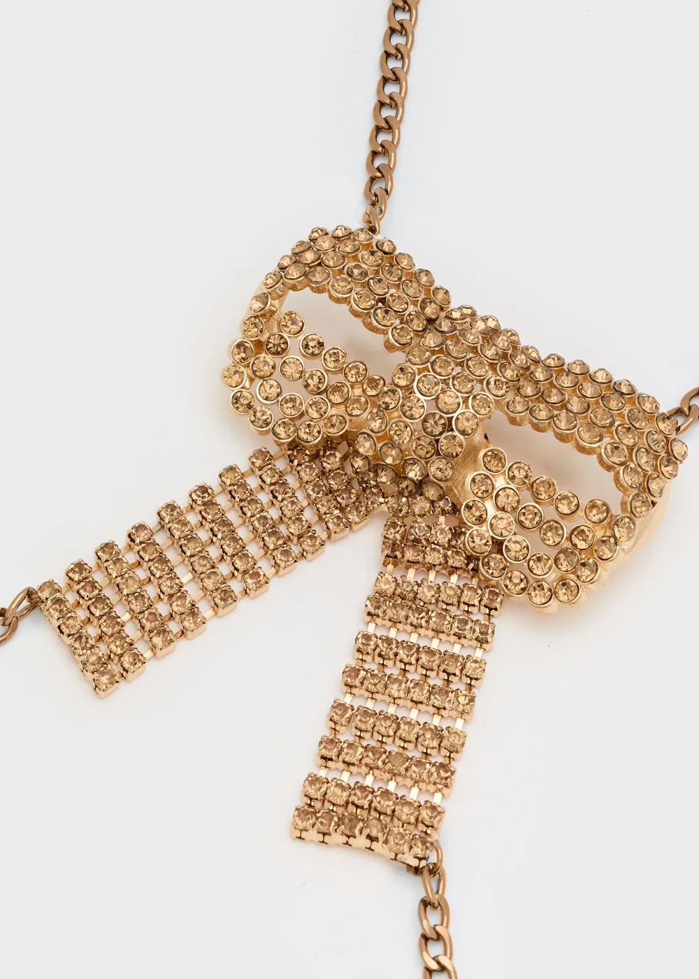 BOW BODYCHAIN IN W/ STONES   COLORS