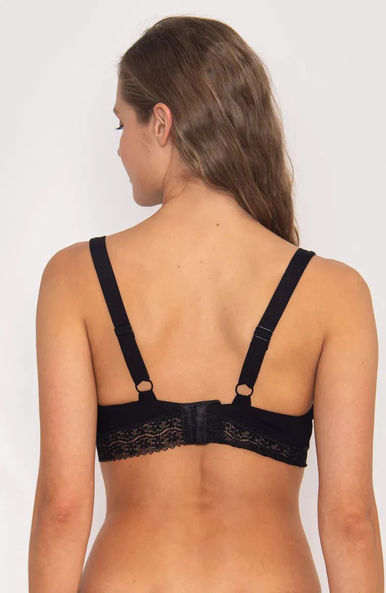 Bralette Negro Encaje Vibra Bonita