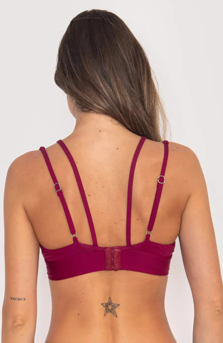Bralette Vino Doble Tirante Vibra Bonita