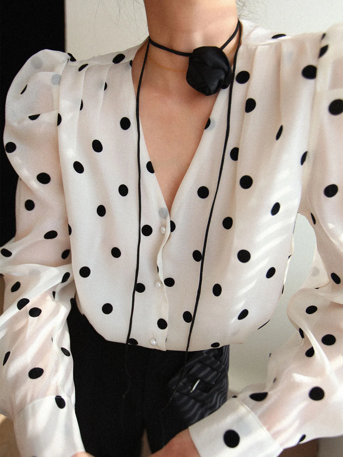 Brenner® | Playful Polka Dot Blouse