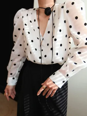 Brenner® | Playful Polka Dot Blouse