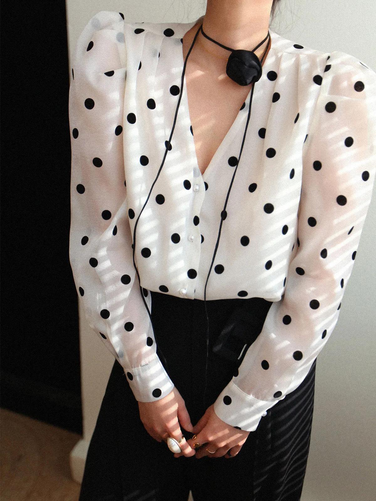 Brenner® | Playful Polka Dot Blouse