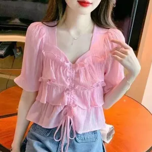Brianna® | Elegant Overlay Blouse For Women
