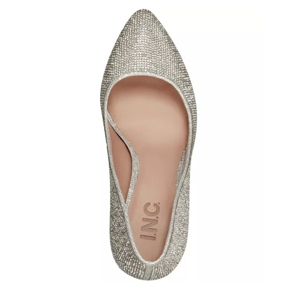 Bridal Wedding Special Event Elegant Rhinestone Crystals Heels • size 7.5