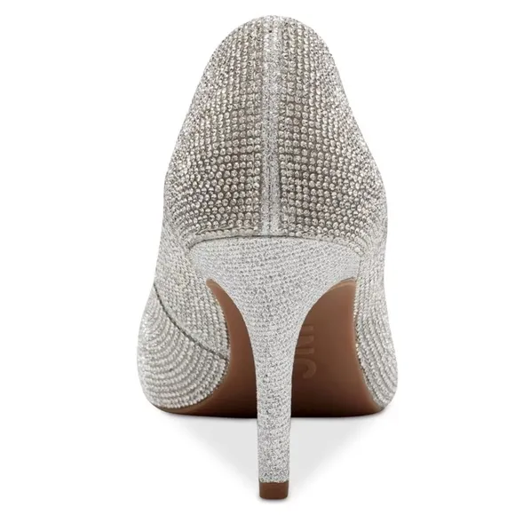 Bridal Wedding Special Event Elegant Rhinestone Crystals Heels • size 7.5