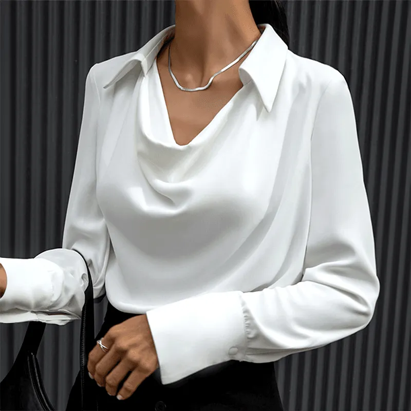 Brig® | Women'S V-Neck Satin Perfect For Elegant Occasions