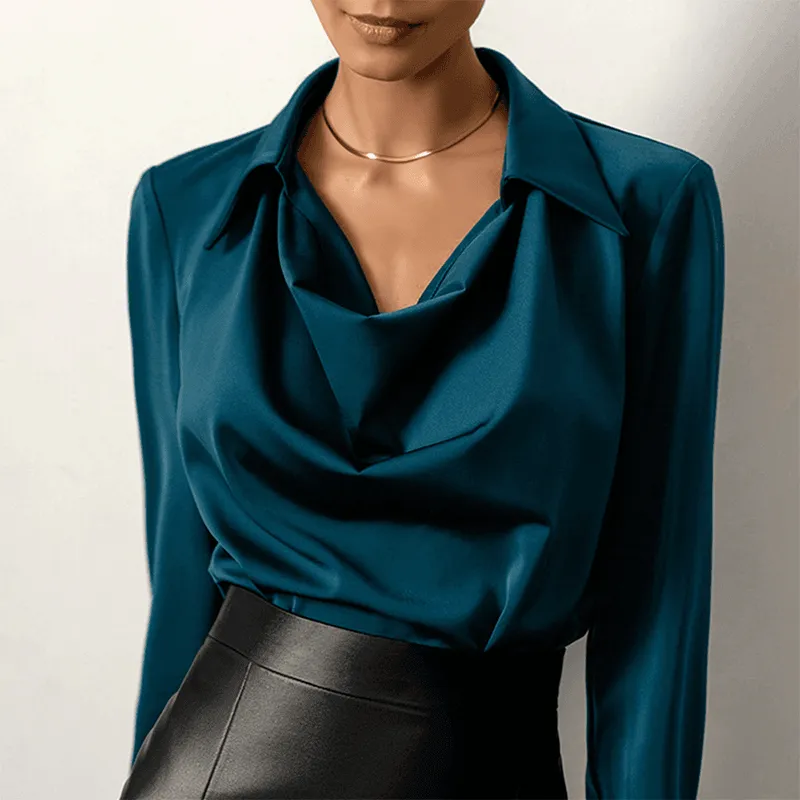 Brig® | Women'S V-Neck Satin Perfect For Elegant Occasions