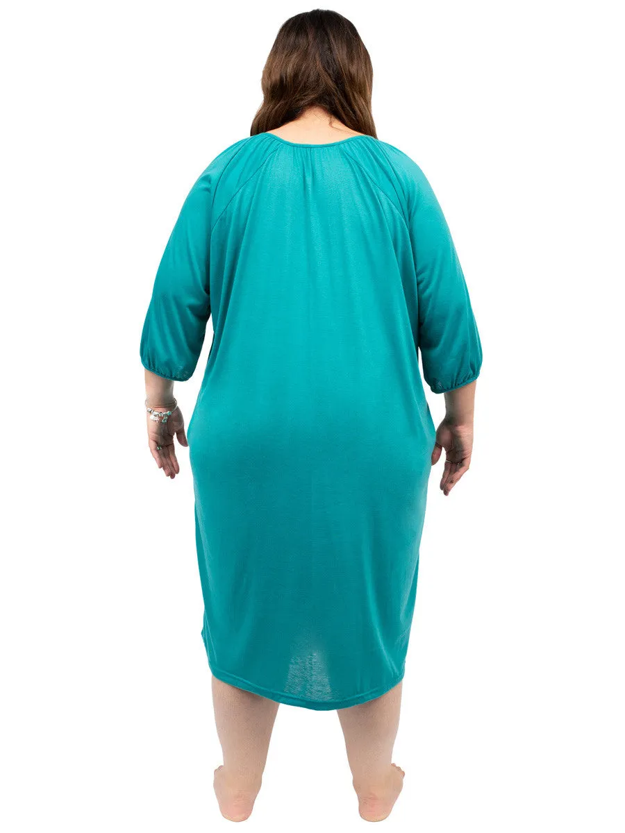 Brigitta Nightie - Aqua**