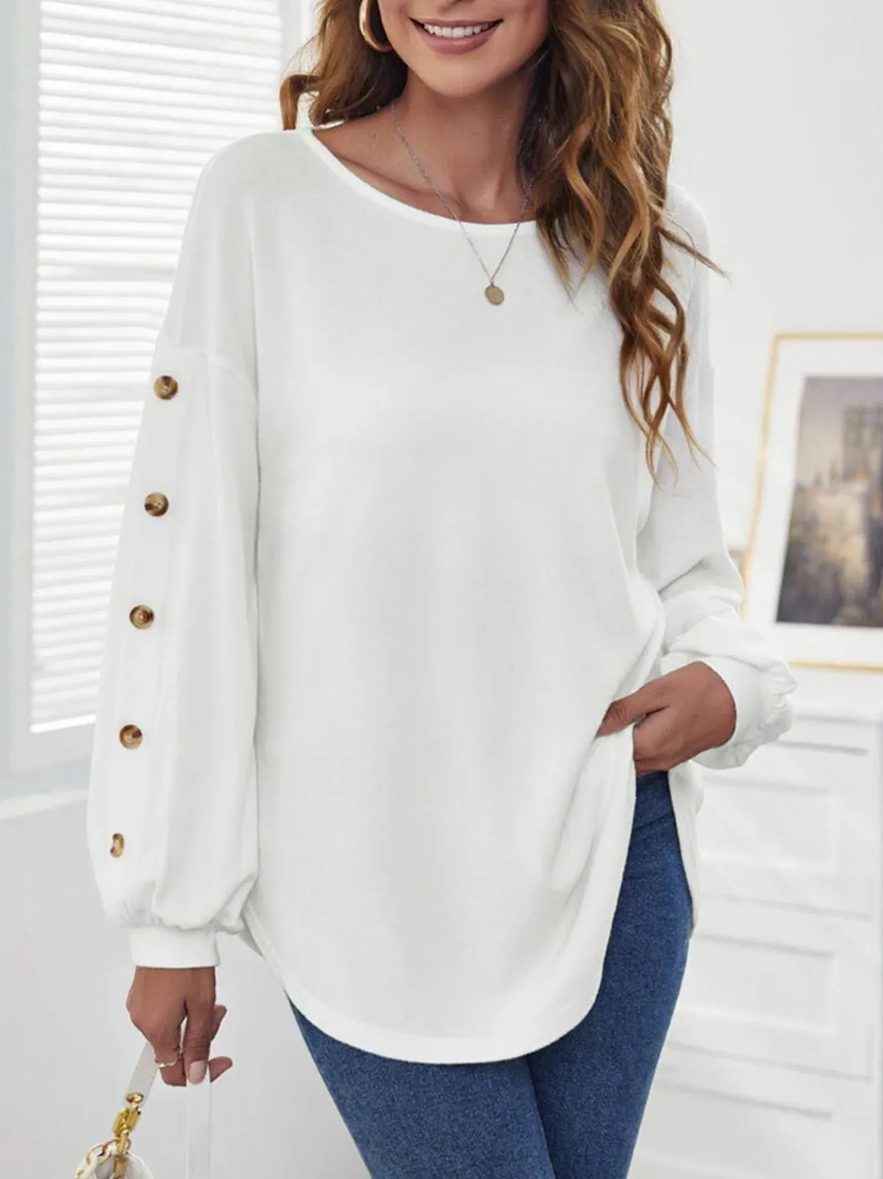 Britian® | Stylish Long-Sleeved Blouse