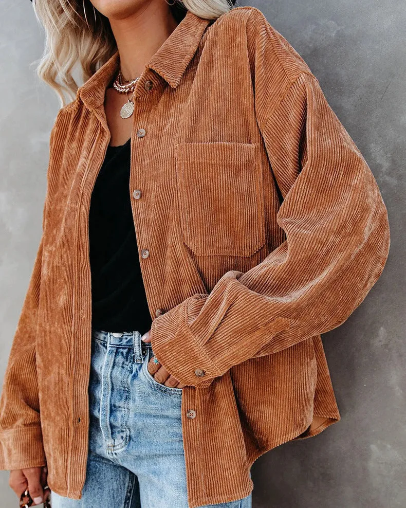 Britneigh® | Stylish Oversize Blouse With Button Placket