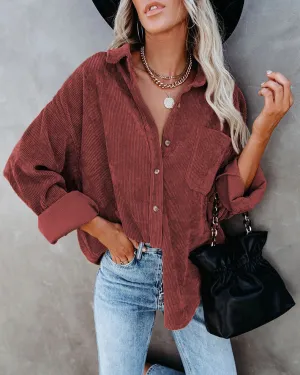 Britneigh® | Stylish Oversize Blouse With Button Placket