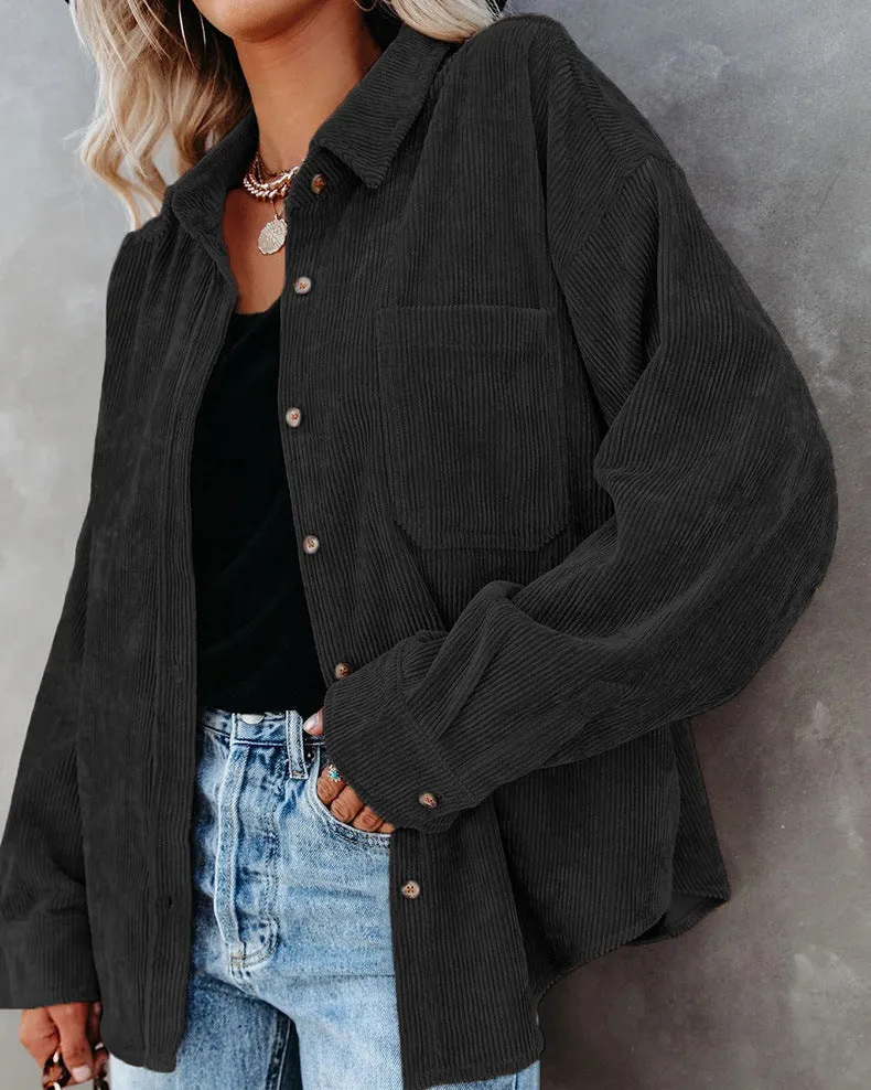 Britneigh® | Stylish Oversize Blouse With Button Placket