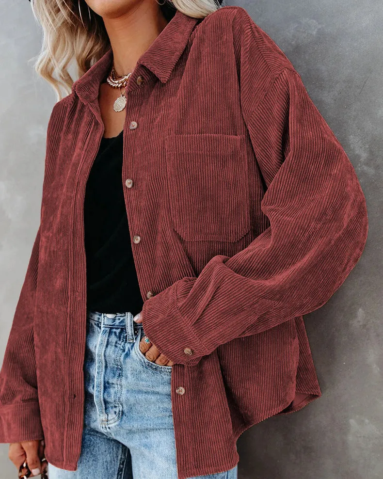 Britneigh® | Stylish Oversize Blouse With Button Placket