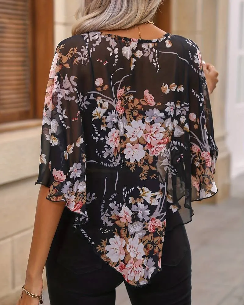Brokk® | Elegant Blouse With Flowers