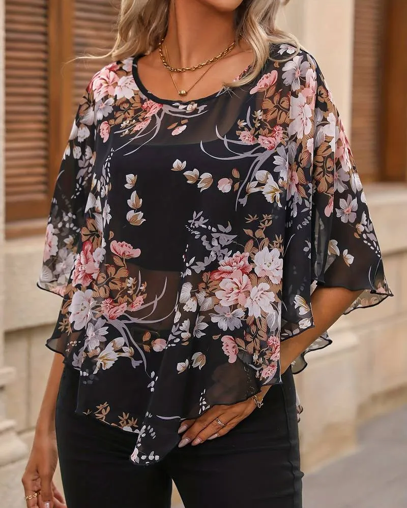 Brokk® | Elegant Blouse With Flowers