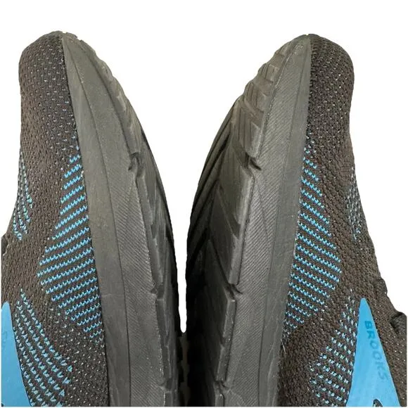Brooks Mens Sneakers Revel 5 Size 11.5D Running Shoes Black Blue 1103741D091 GUC