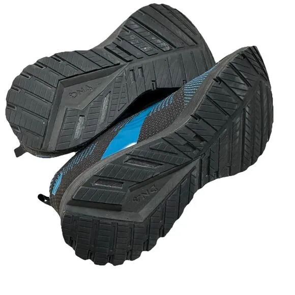 Brooks Mens Sneakers Revel 5 Size 11.5D Running Shoes Black Blue 1103741D091 GUC