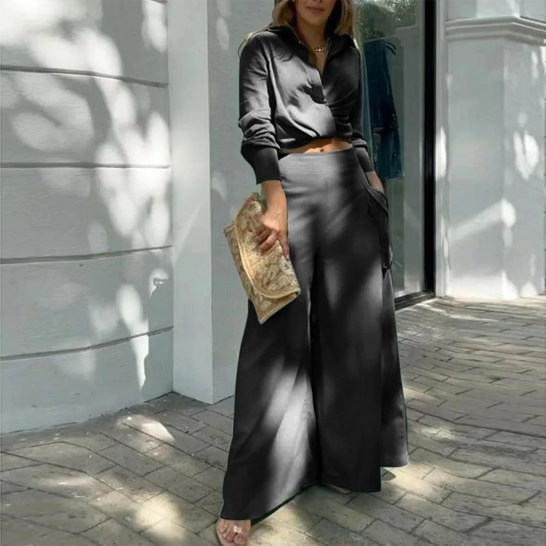 Broznick® | Casual Trendy Chic Set [Blouse Pants]