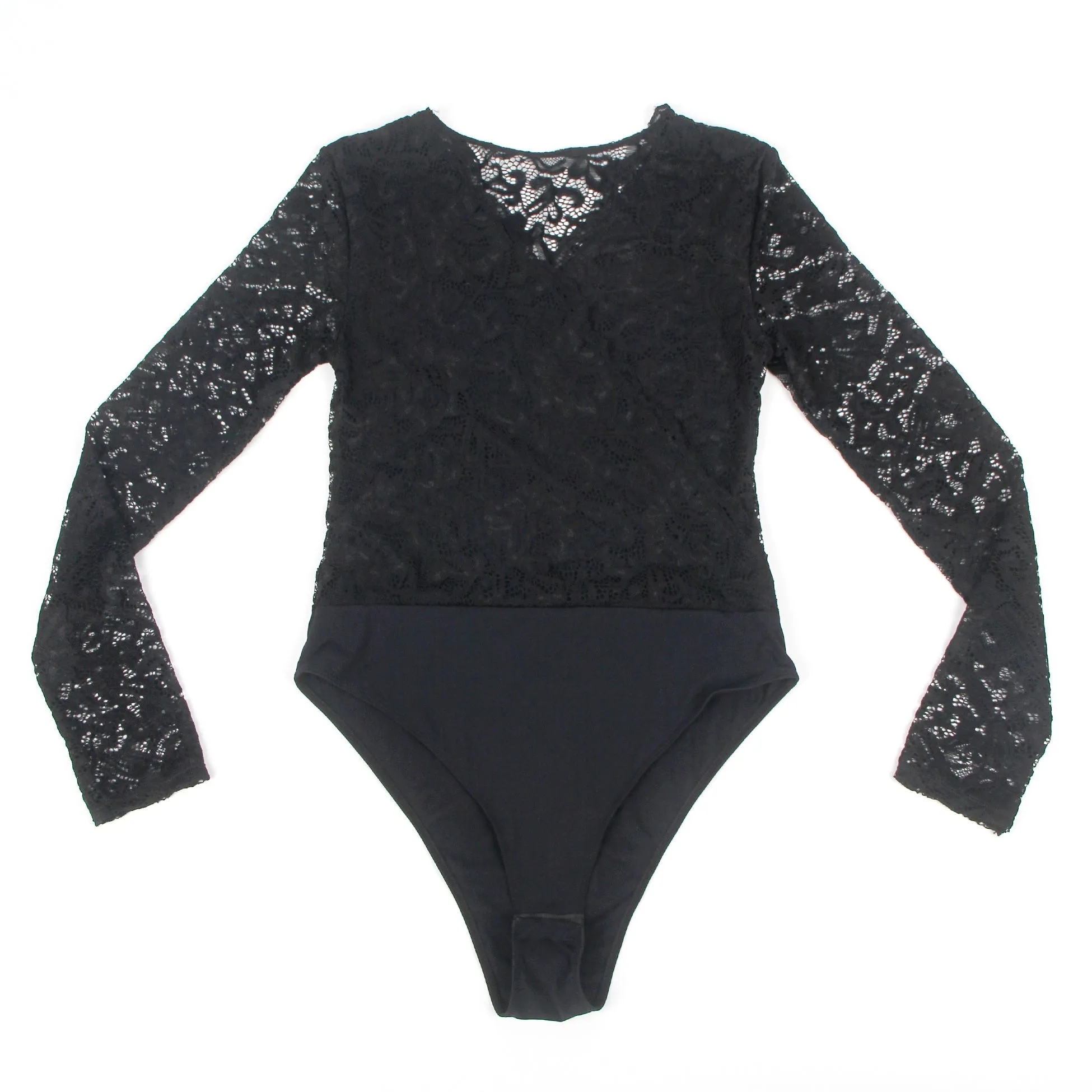 Brushed Lace Long Sleeve Bodysuit Egypt