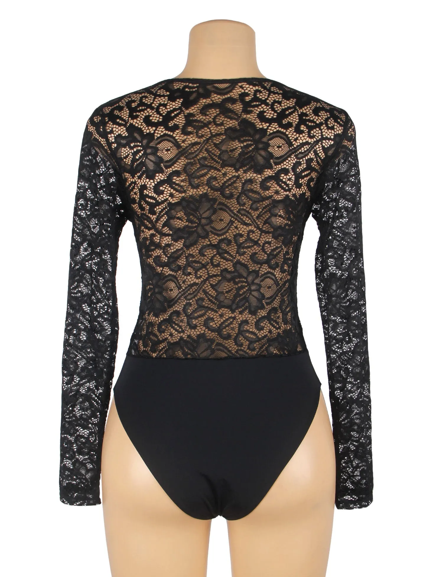 Brushed Lace Long Sleeve Bodysuit Egypt