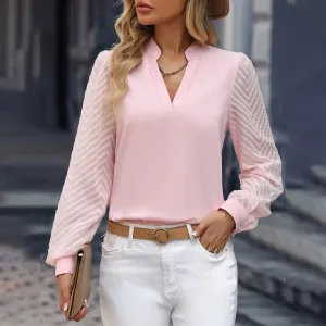 Bucentaur® | Elegant Chiffon Blouse With A V-Neck