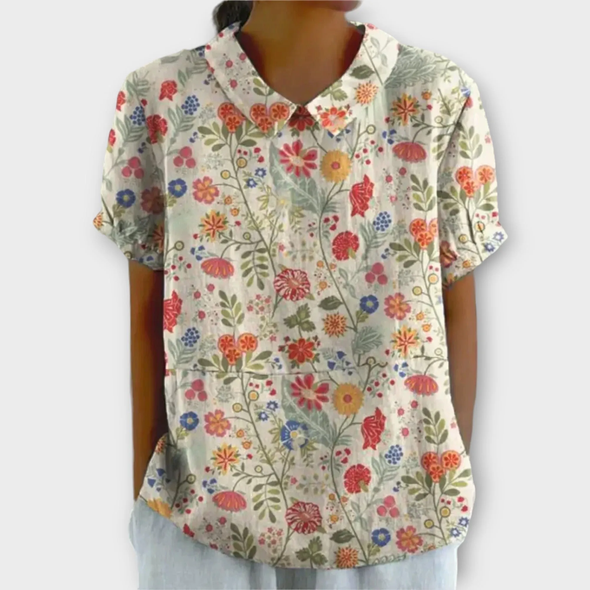 Buchinger® | Floral Cotton-Linen Blouse