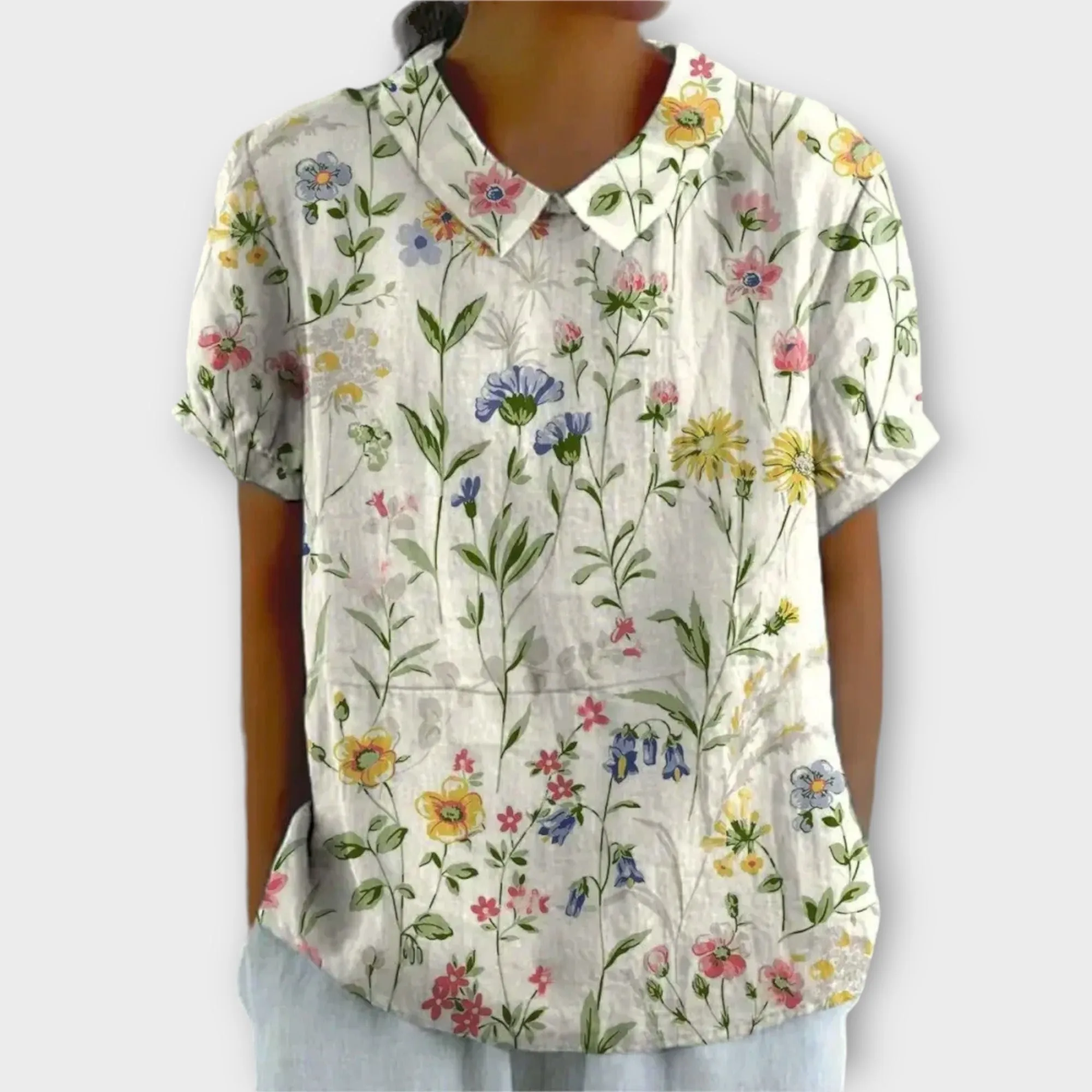 Buchinger® | Floral Cotton-Linen Blouse