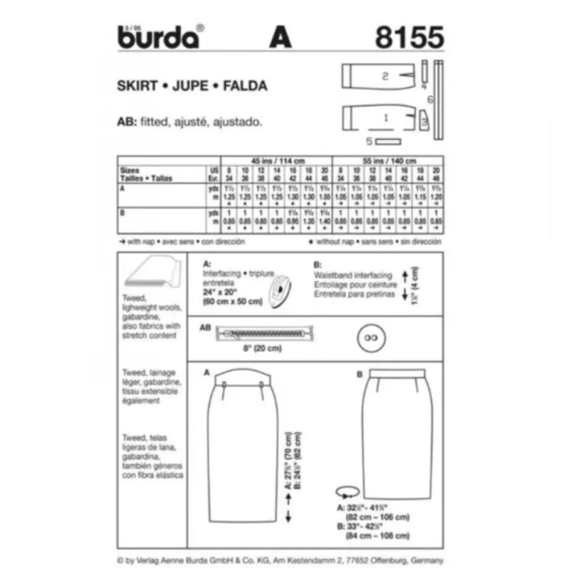 Burda Pattern 8155