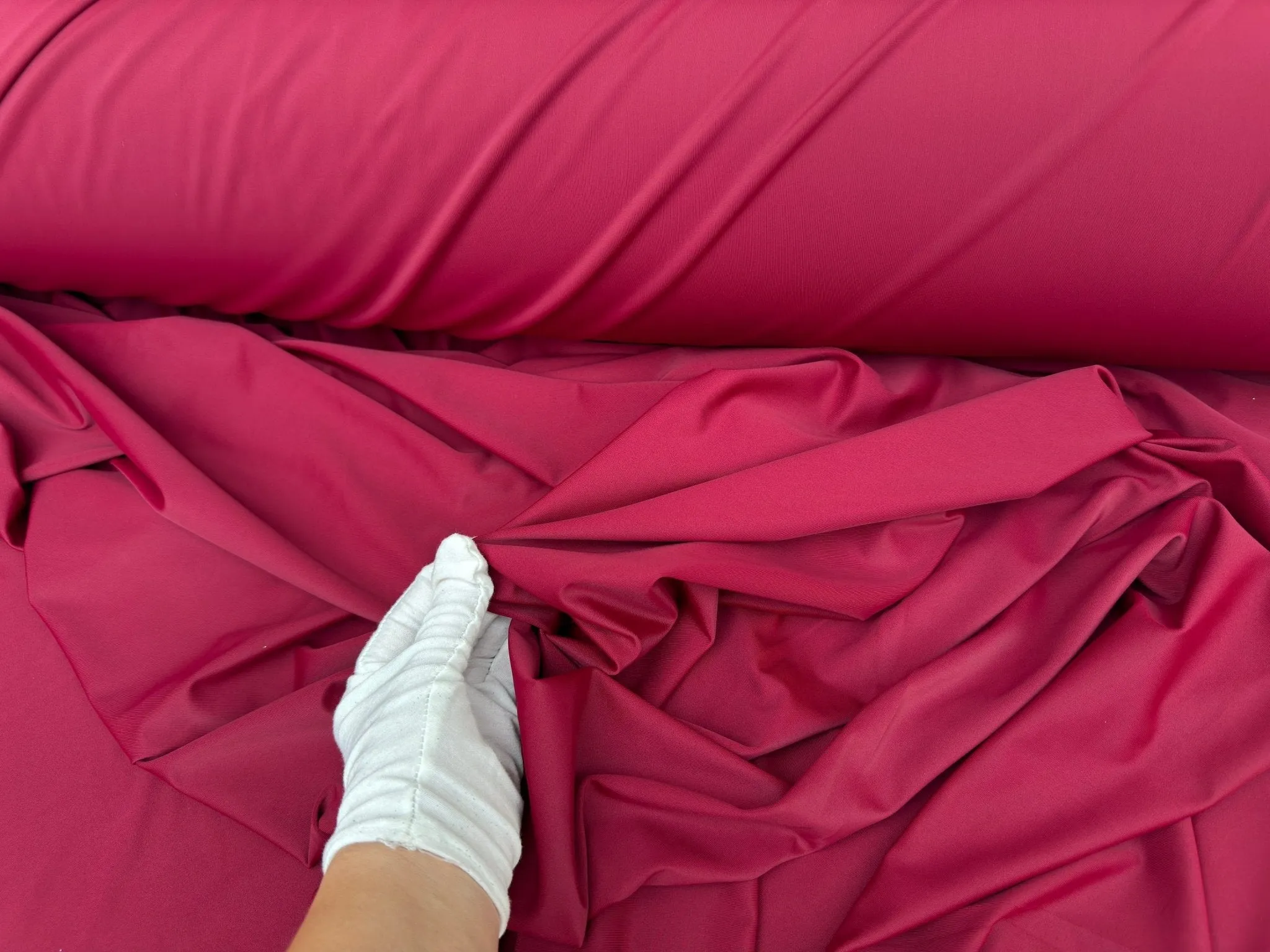 Burgundy Matte Nylon Spandex Fabric
