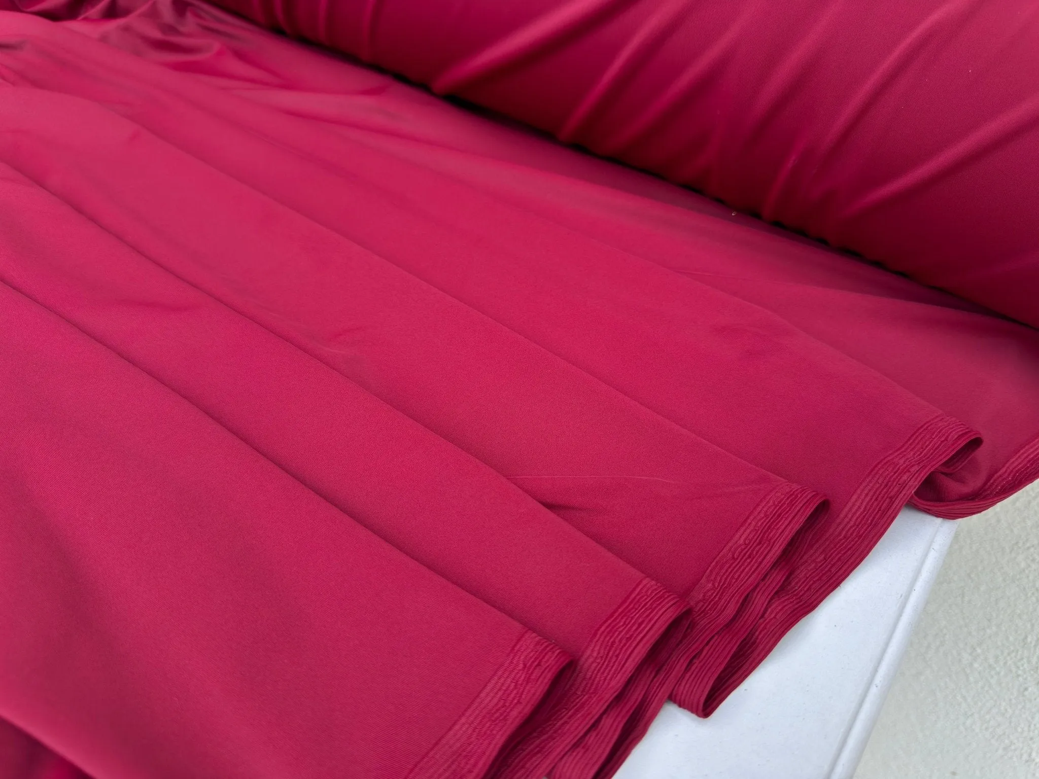 Burgundy Matte Nylon Spandex Fabric