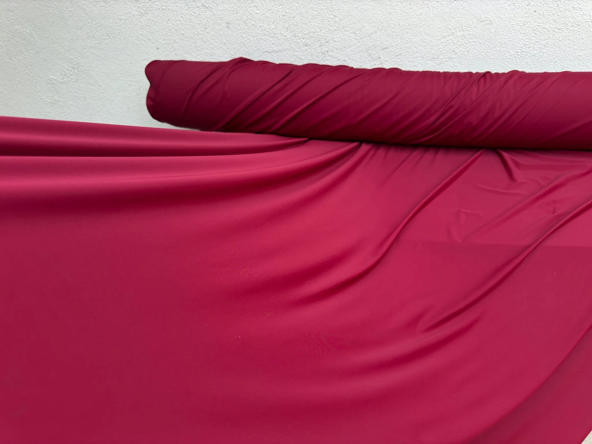 Burgundy Matte Nylon Spandex Fabric