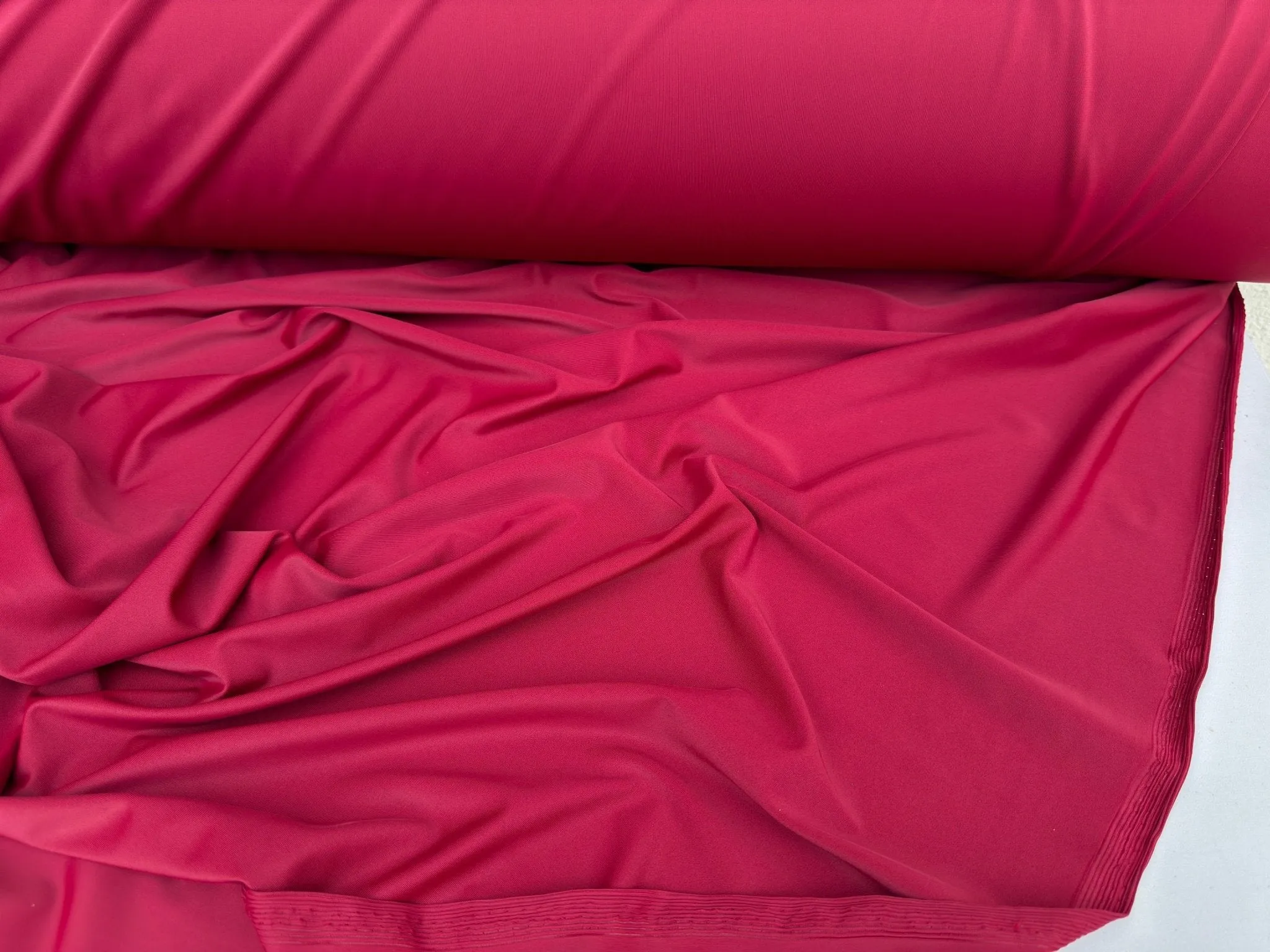 Burgundy Matte Nylon Spandex Fabric