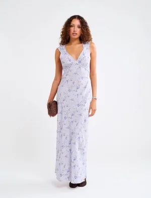 Bye Bye Baby Maxi Dress | Blue Gardenia