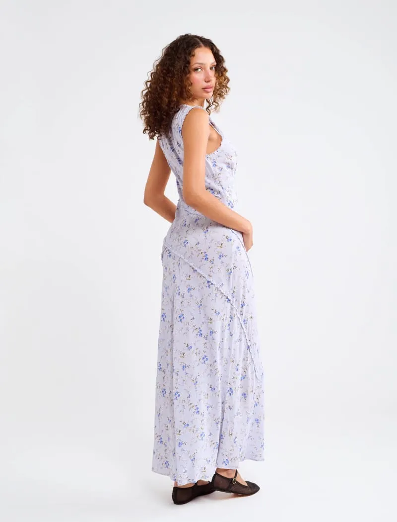 Bye Bye Baby Maxi Dress | Blue Gardenia