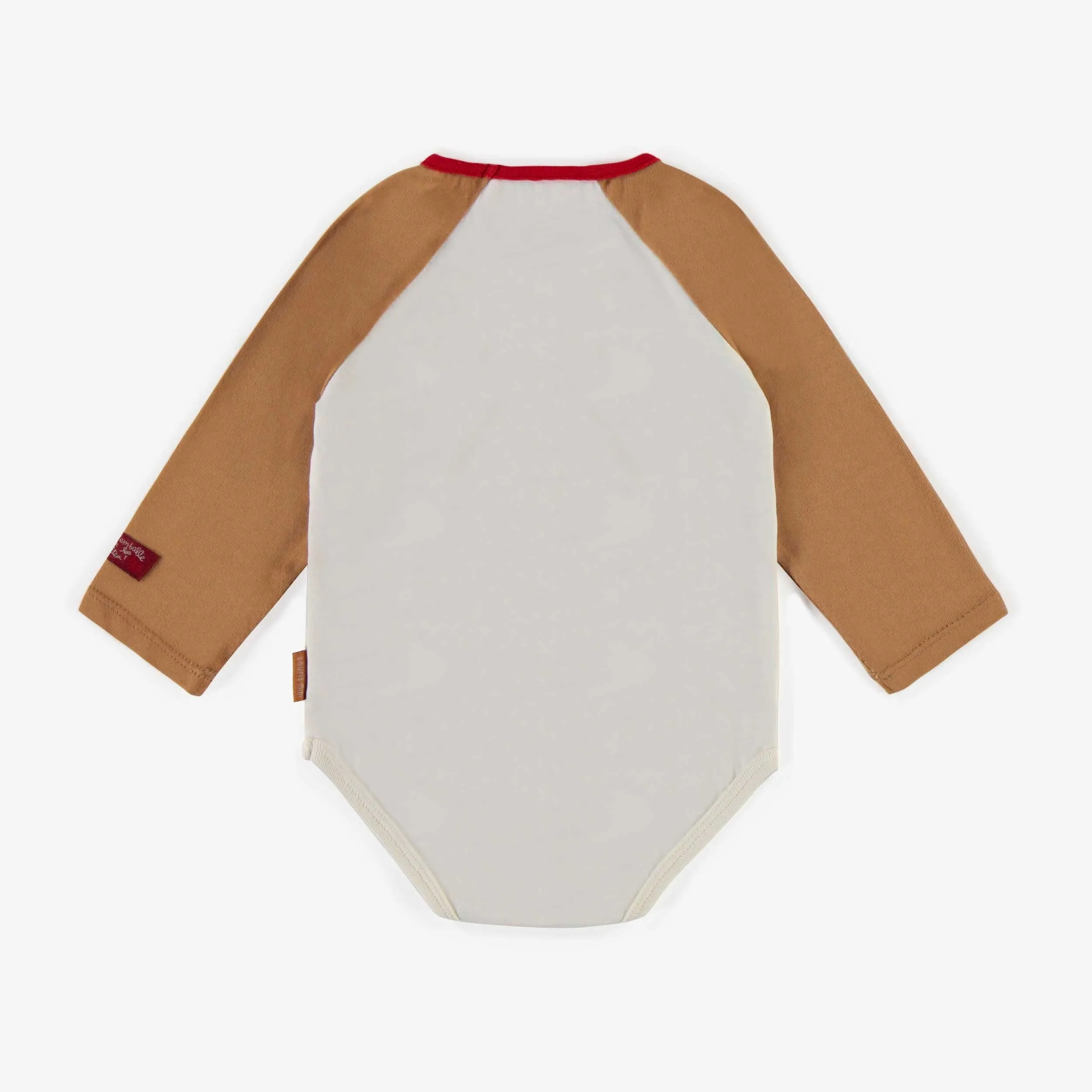 Cache-couche des Fêtes en coton, bébé  || Holiday bodysuit in cotton, baby