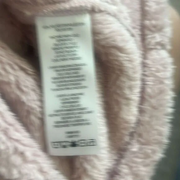 CALVIN KLEIN  Women's Blush Calvin Klein 1/4-Zip Cropped Fleece, Sz. S