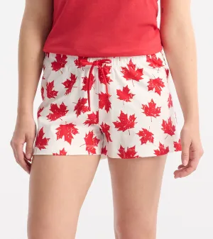 Canada Womens Cotton Sleep Shorts