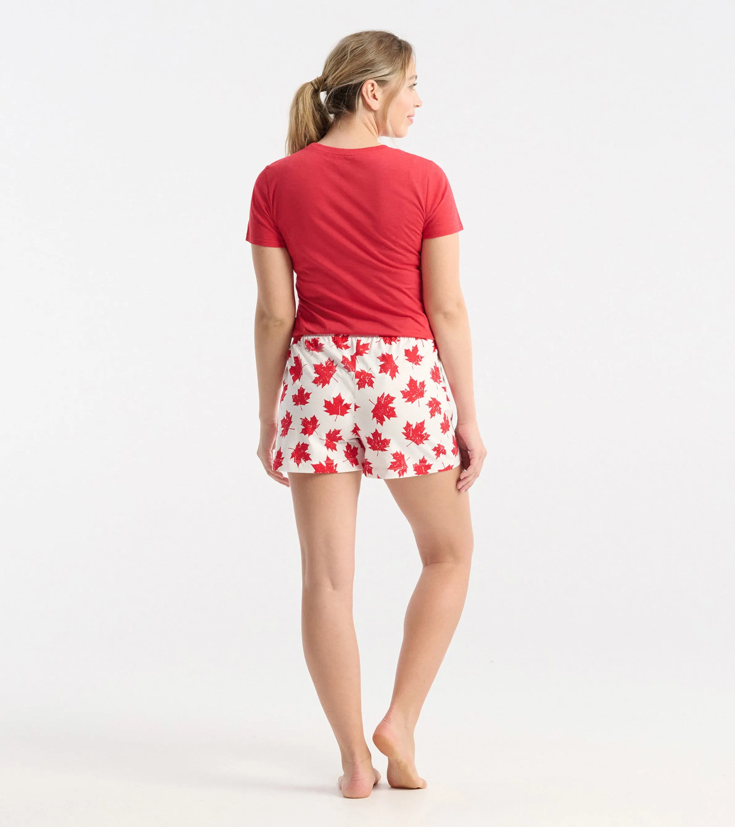 Canada Womens Cotton Sleep Shorts