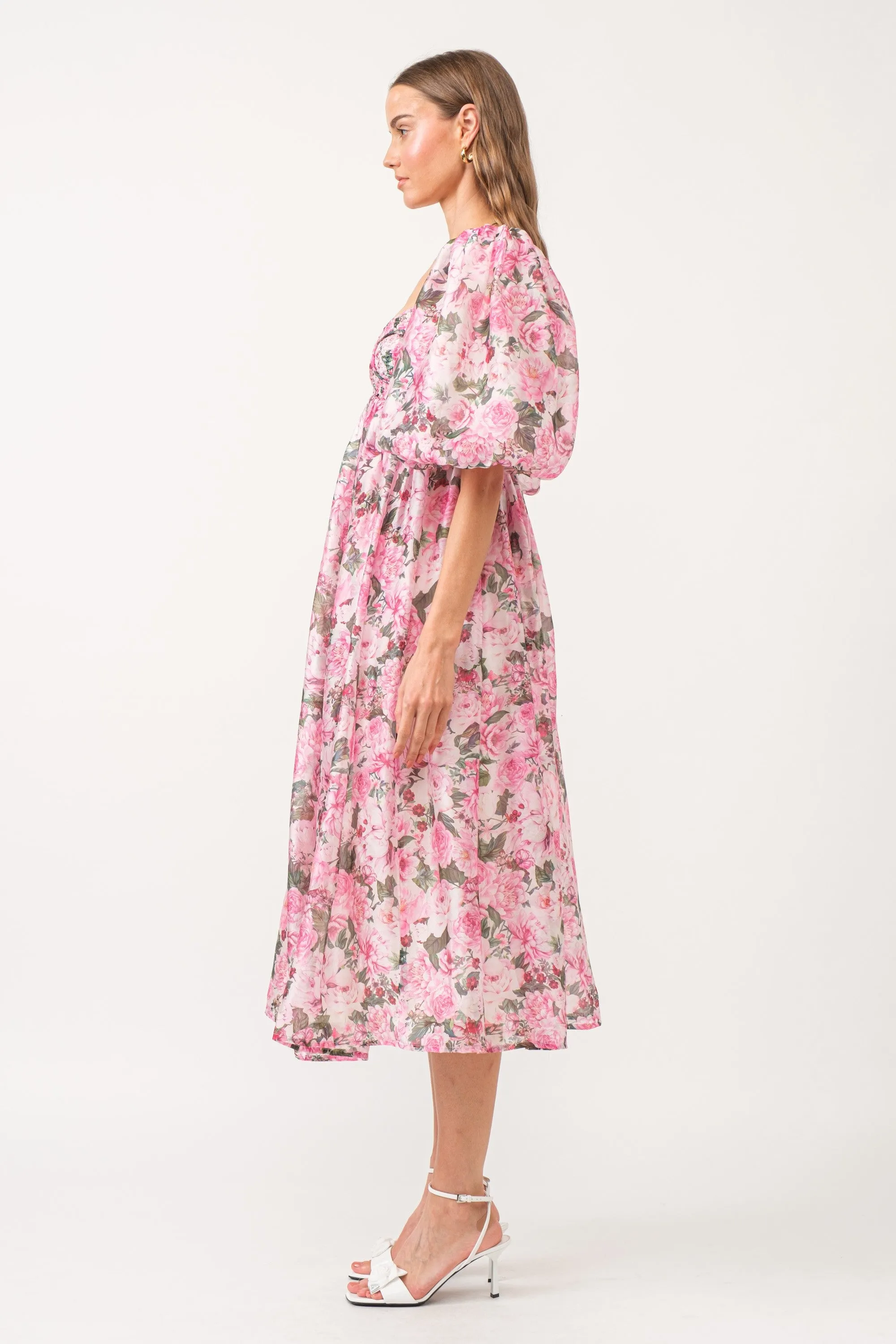 Cara Floral Midi Dress